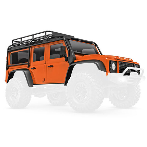 Traxxas 9712-ORNG Complete 1/18 Land Rover Defender Body Orange for TRX-4M