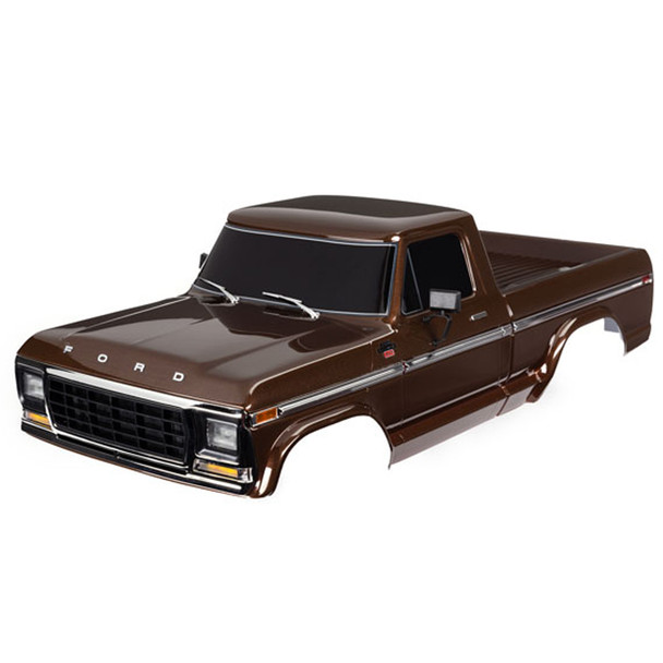 Traxxas 9230-BRWN Painted Decal Applied Ford F-150 (1979) Body Brown for TRX-4