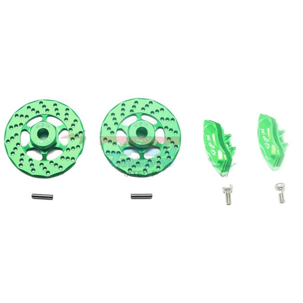 GPM Alum Front Or Rear Brake Disk+Brake Caliper Green for Ford GT 4-Tec 2.0/3.0