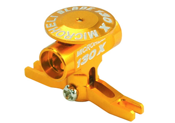 Microheli Blade 130x Precision CNC Aluminum Main Rotor Hub w/ Button(GOLD) 130 X