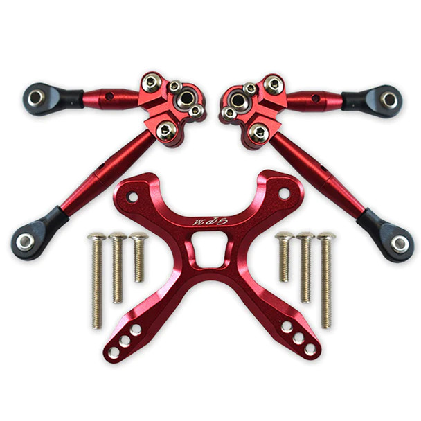 GPM Alum Rear Tie Rods w/Stabilizer Car Tie Rods Red for Ford GT 4-Tec 2.0/3.0