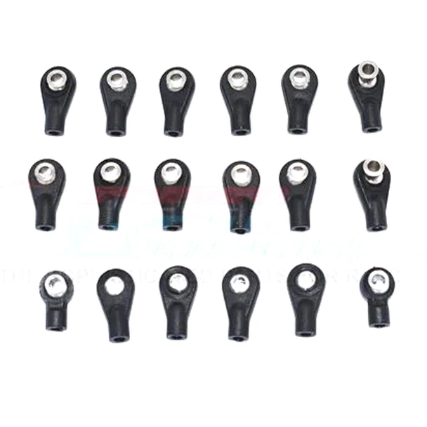 GPM Plastic Ball Ends for GPM Optional Tie Rods Black for Traxxas Ford GT 4-Tec 2.0