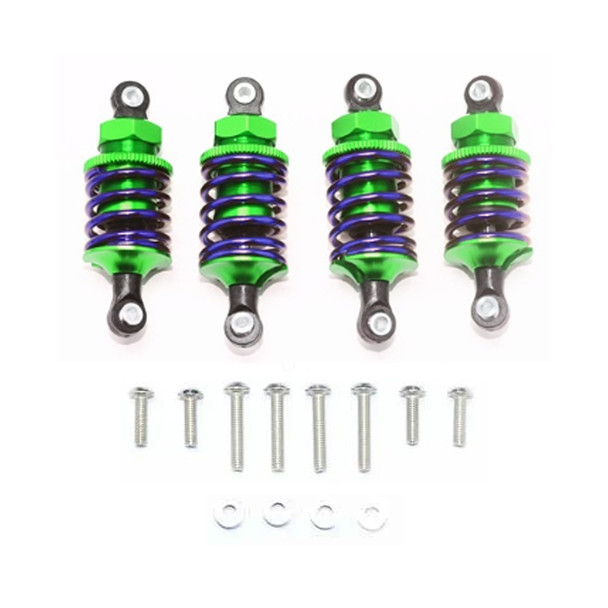 GPM Aluminum Front 50mm+ Rear 47mm Oil Filled Shocks Green for Ford GT 4-Tec 2.0