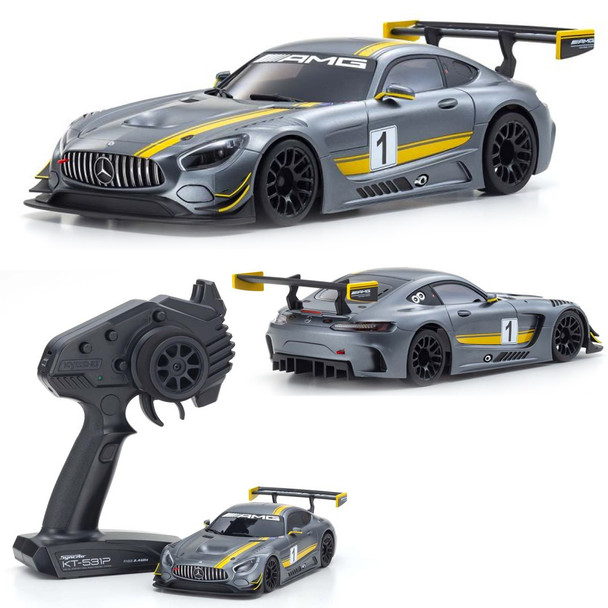 Kyosho 32345GY MINI-Z RWD Mercedes-AMG GT3 Presentation Touring Car RTR Silver