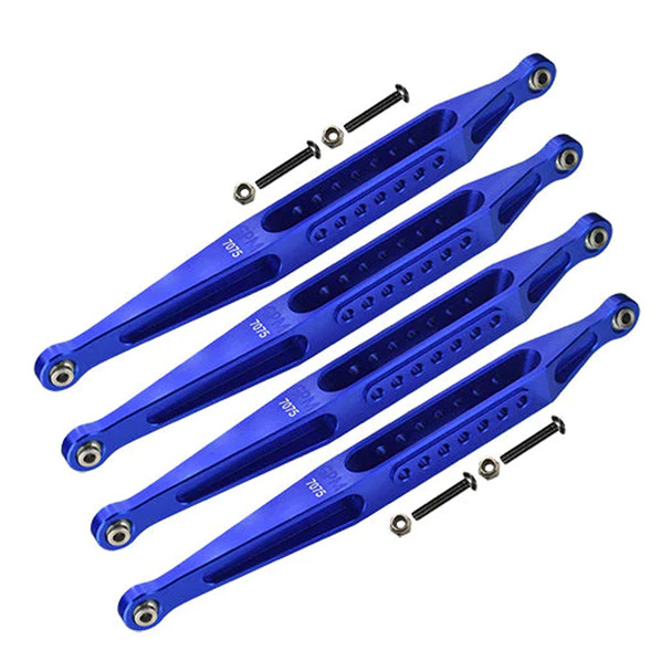 GPM Racing Aluminum 7075-T6 Lower Link Bar Set Blue for Losi 1/8 LMT