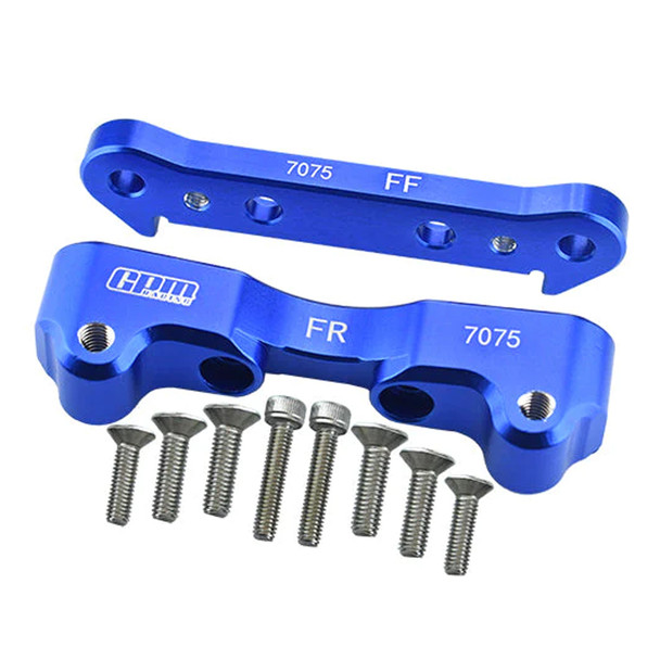 GPM Aluminum Front Lower Suspension Mount Blue for Arrma 1:5 Kraton/Outcast