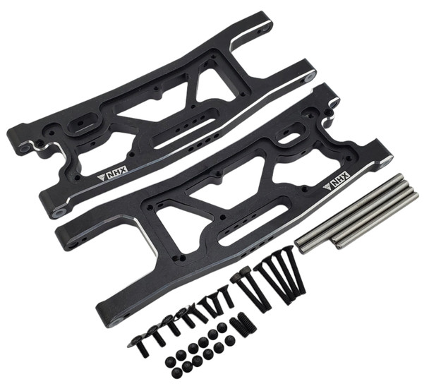 NHX RC Aluminum Rear Suspension Arms (2) for 1/8 Traxxas Sledge -Black