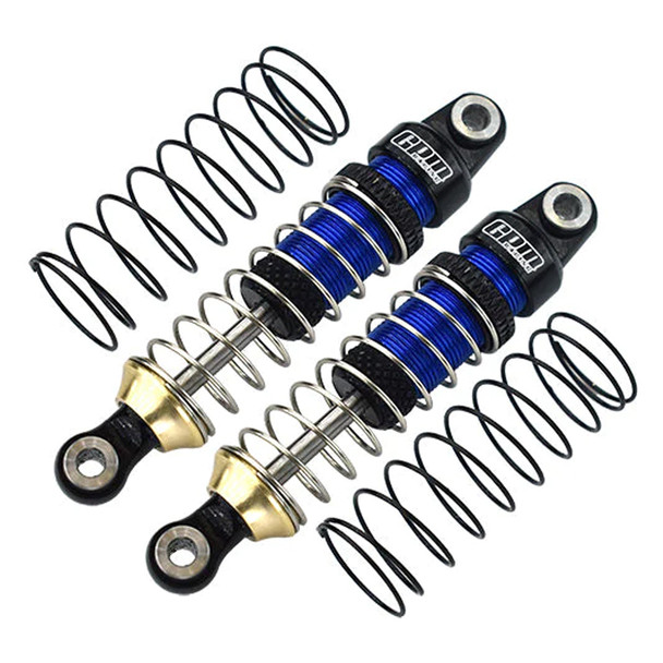 GPM Alum 6061-T6 Front Or Rear Adjustable Spring Shock 52mm Blue for TRX4M