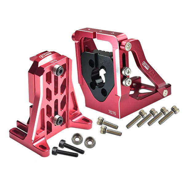 GPM Alum 7075-T6 Quick Release Motor Base + Motor Fixing Mount Red for 1/5 XRT