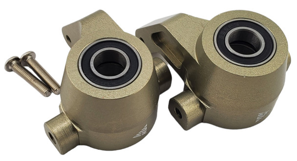 NHX RC 7075 Aluminum Front Steering Knuckle Spindle w/ Bearings for 1/8 Traxxas Sledge -Bronze