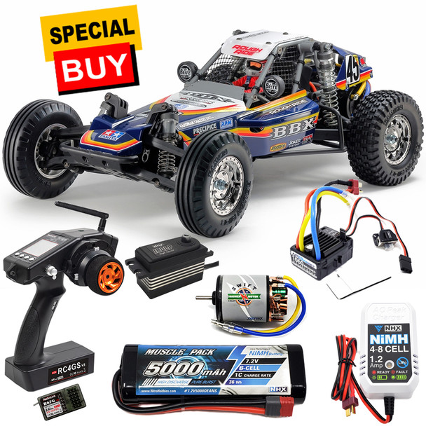 Tamiya 1/10 RC BBX High Performance 2WD Off-Road Buggy Complete Combo