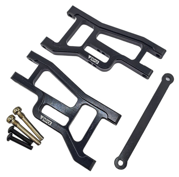 NHX RC Aluminum Front Suspension Arms for Traxxas 1967 C10 Drag Slash -Black