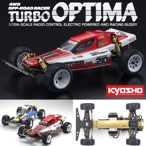 Kyosho 30619 1/10 Turbo Optima Gold 4WD Off-Road Racing Buggy Kit