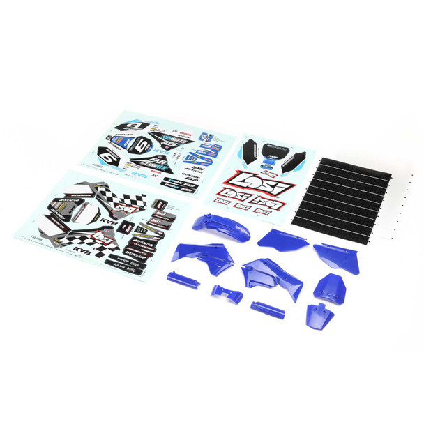 Losi LOS260001 Blue Plastics with Wraps for Promoto-MX