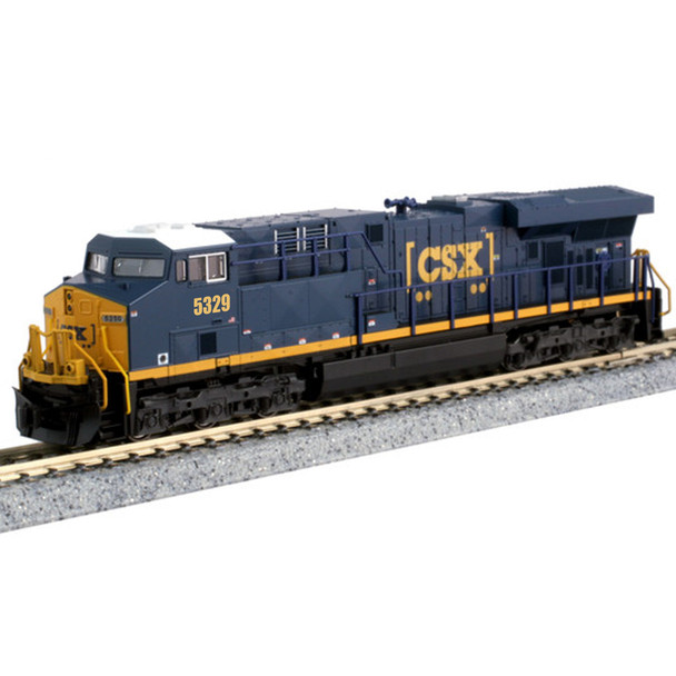 Kato 176-8949-DCC - GE ES44DC w/ DCC CSX #5329 Locomotive N Scale