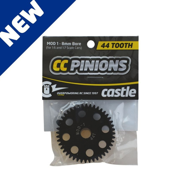 Castle Creations 010-0065-37 CC Pinion Gears 44T-MOD 1 8mm Bore for 1/6 - 1/7 Cars