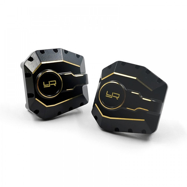 Yeah Racing AXSC-103BK Brass Diff Cover 38g (2) for Axial SCX10 PRO & SCX10 III