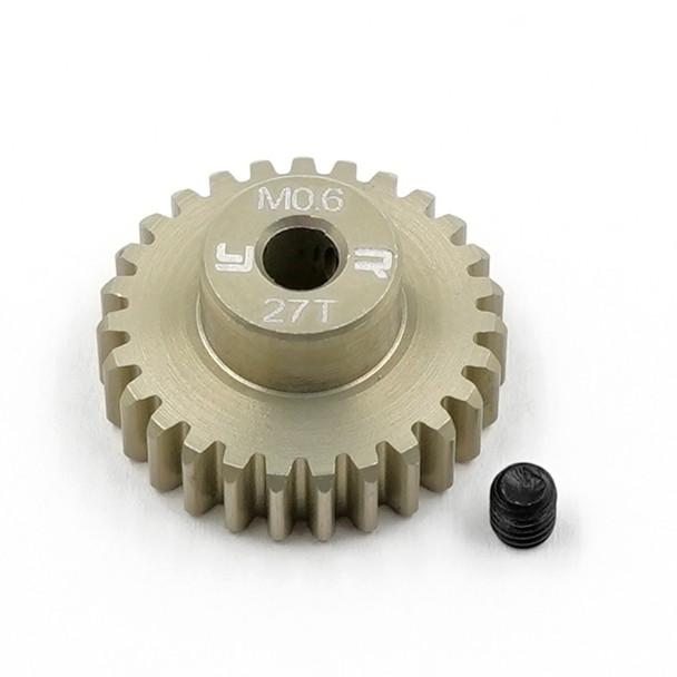 Yeah Racing MG-06P27T Aluminum 7075 Motor 0.6 Pinion Gear 27T for Tamiya Car Kits