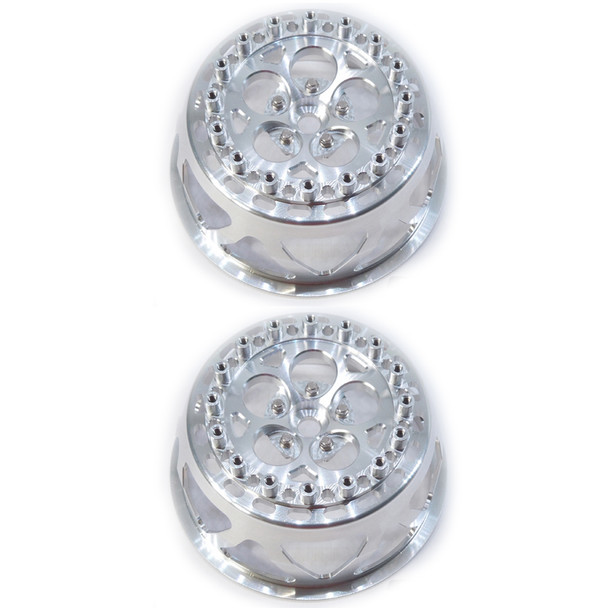 SSD RC SSD00521 2.2"/3.0" 5 Hole Drag Rear LW Main Wheels Silver (2)