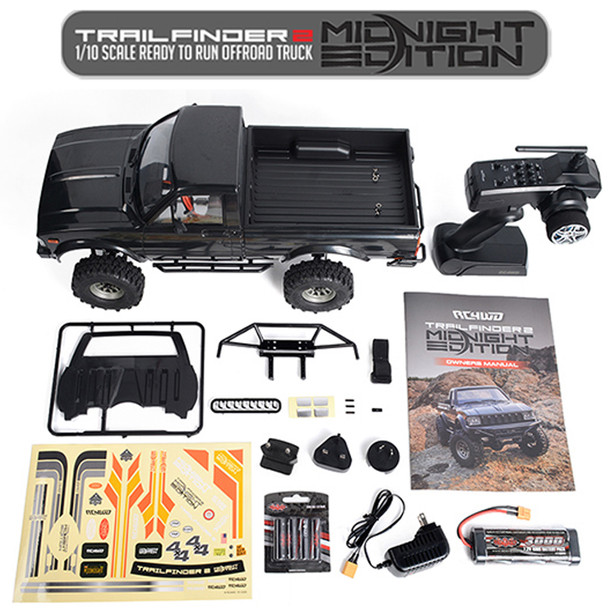 RC4WD Z-RTR0054 Trail Finder 2 RTR w/Mojave II Body Set (Midnight Edition)
