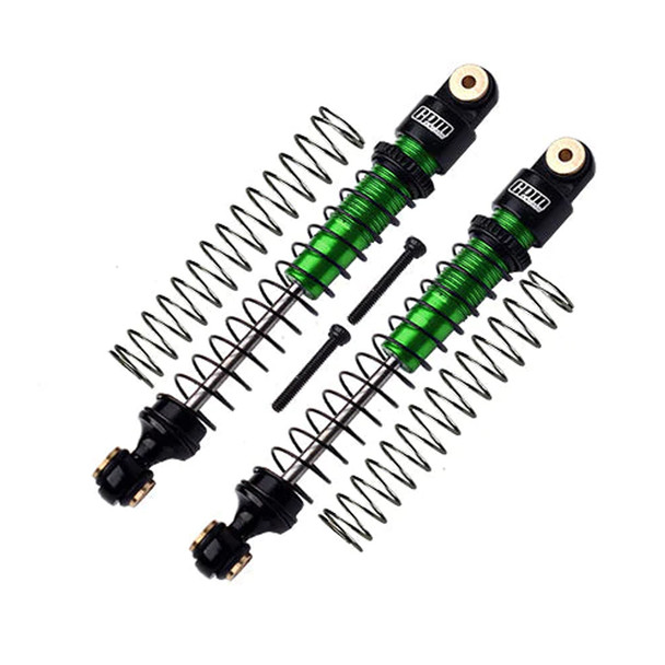 GPM Alum Front or Rear Shock Absorbers 49mm Green (2) for Axial 1/24 AX24 XC-1