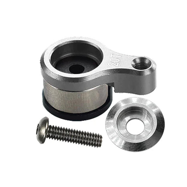 GPM Aluminum 6061-T6 20T Servo Horn Silver w/ Built-In Spring for Losi Mini-T 2.0
