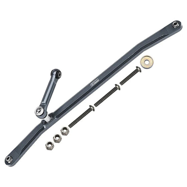 GPM Aluminum Front Steering Tie Rods Grey for Losi 1:8 LMT Monster Truck