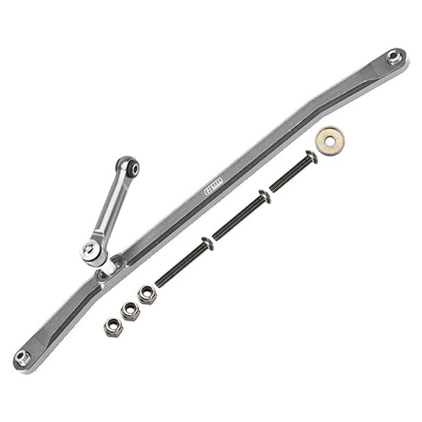 GPM Aluminum Front Steering Tie Rods Silver for Losi 1:8 LMT Monster Truck