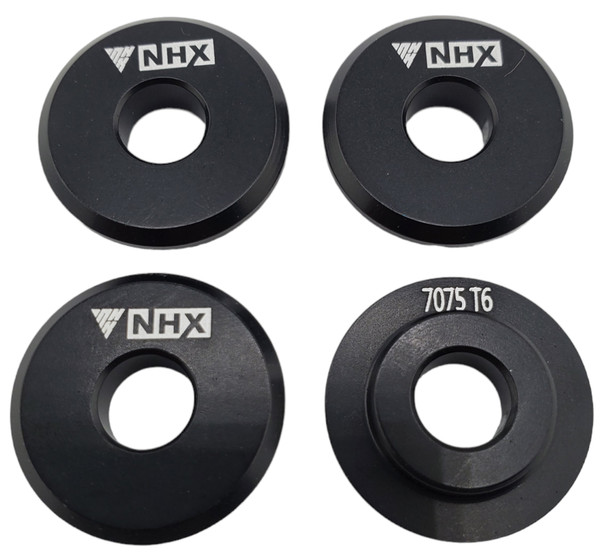 NHX RC 7075 Aluminum Wheel Nut Washer (4) for UDR Unlimited Desert Racer -Black