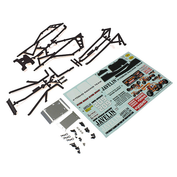 Kyosho OTB247BK Body Black w/ Decal Set : 1/10 Buggy Javelin