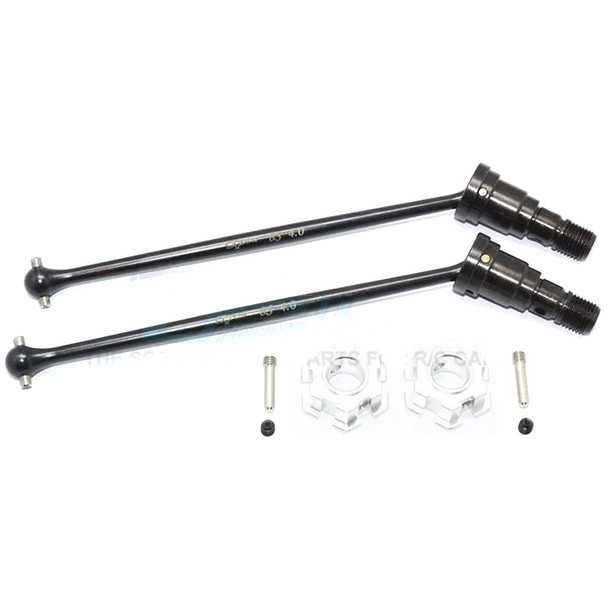GPM Harden Steel #45 Front or Rear CVD Drive Shaft w/Alum Hex Silver for X-Maxx GPM Harden Steel #45 Front or Rear CVD Drive Shaft w/Alum Hex Silver for X-Maxx