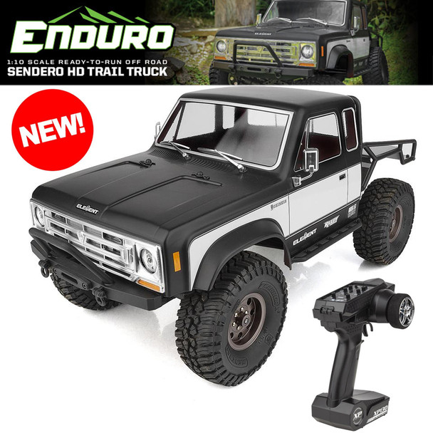 Associated Element 40123 1/10 Enduro Sendero 4WD Off-Road HD Trail Truck RTR Black