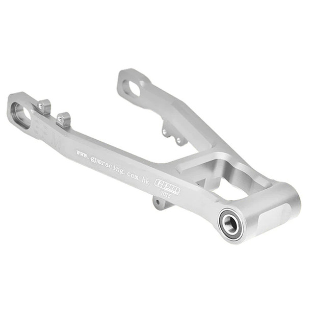 GPM Aluminum 7075 Rear Swing Arm (Enlarged Inner Bearing) Silver for Losi 1/4 Promoto-MX