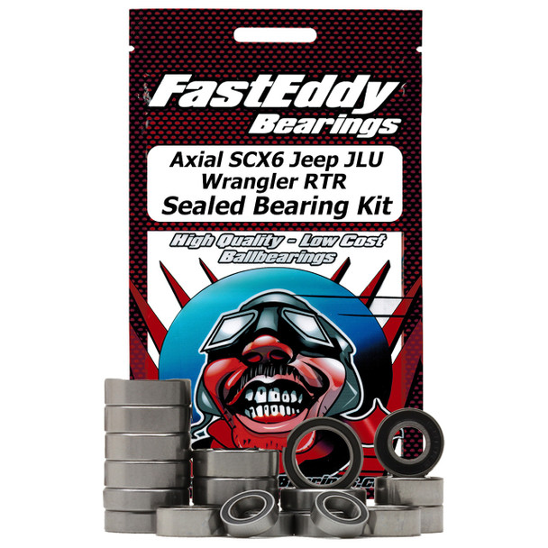 Fast Eddy Bearings TFE7342 Axial SCX6 Jeep JLU Wrangler RTR Sealed Bearing Kit