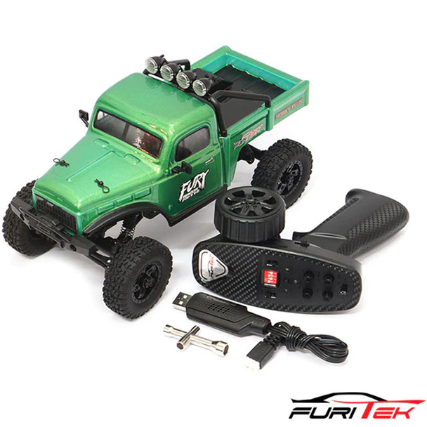 Furitek FUR-2413 FX118 Fury Wagon RTR Brushless 1/18 RC Crawler Kit (Green)