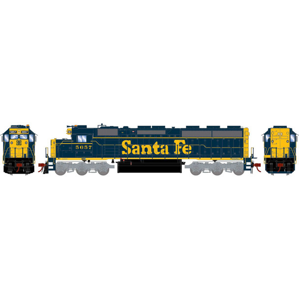 Athearn ATHG65709 SD45-2 Santa Fe #5657 Locomotive HO Scale