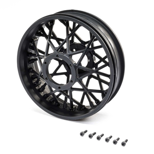 Losi LOS46001 Rear Wheel Set, Black for Promoto-MX