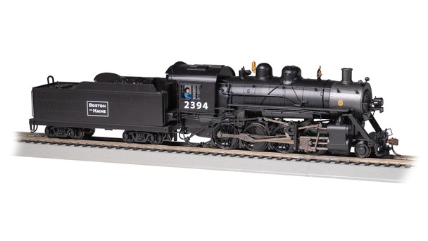 Bachmann 57907 Baldwin 2-8-0 Boston & Main Locomotive #2394 w/ DCC Sound HO Scale