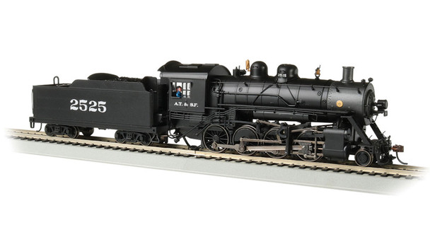 Bachmann 57910 Baldwin 2-8-0 Santa Fe Locomotive #2525 w/ DCC Sound HO Scale