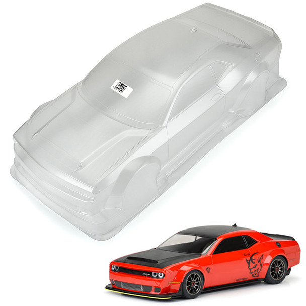 Protoform 1586-00 Dodge Challenger SRT Demon Clear Body for ARRMA Infraction 6S