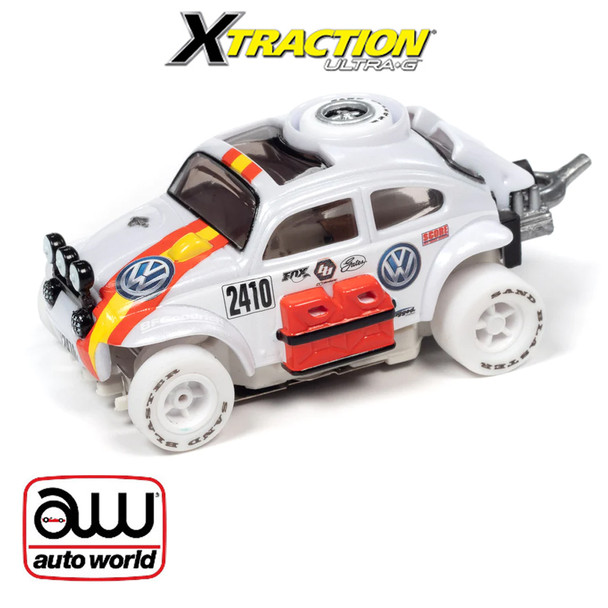 Auto World Xtraction Rally 1965 Volkswagen Baja Bug iWheels HO Scale Slot Car