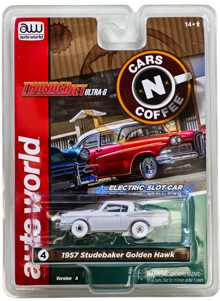 Auto World Thunderjet 1957 Studebaker Golden Hawk iWheels HO Scale Slot Car