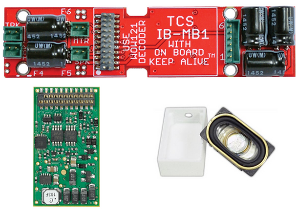 TCS 1743 WDK-LIF-3 DCC Sound Conversion Kit fits Life-Like EMD SD60 HO Scale