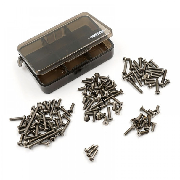 Yeah Racing TSAS-0013 Titanium Screw Assorted Set w/Box for Tamiya BBX (BB-01)