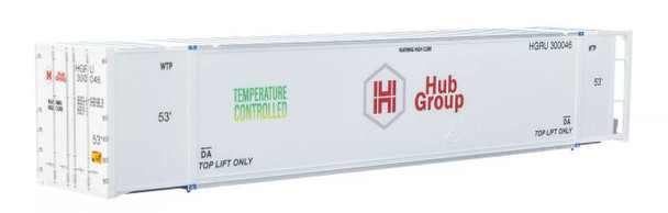 Walthers 949-8705 53' Reefer Container - Ready to Run - Hub Group HO Scale