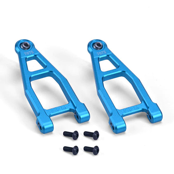 GPM Aluminum 7075 Front Upper Suspension Arms Sky Blue for Tamiya 1:10 BBX BB-01