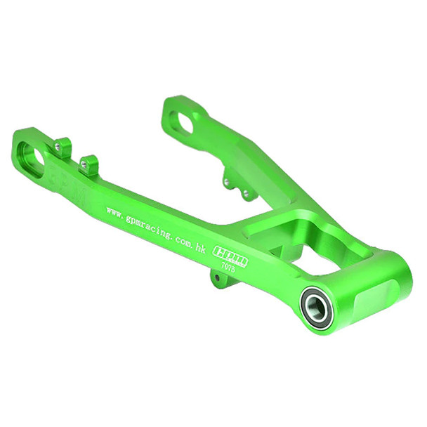 GPM Aluminum 7075 Rear Swing Arm (Enlarged Inner Bearing) Green for Losi 1/4 Promoto-MX