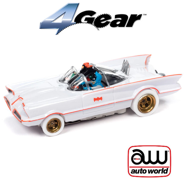 Auto World 4Gear 1966 TV Series Batmobile iWheels HO Scale Slot Car