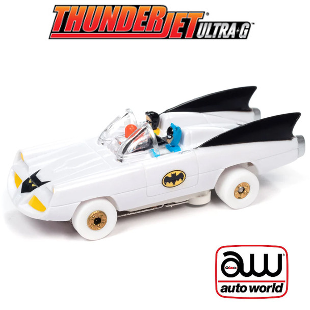 Auto World Thunderjet Comic Book 1968 Batmobile Black Fins iWheels HO Slot Car