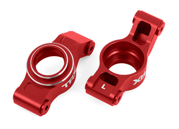 Traxxas 7852-RED Left & Right Aluminum Stub Axle Carriers Red for XRT / X-Maxx